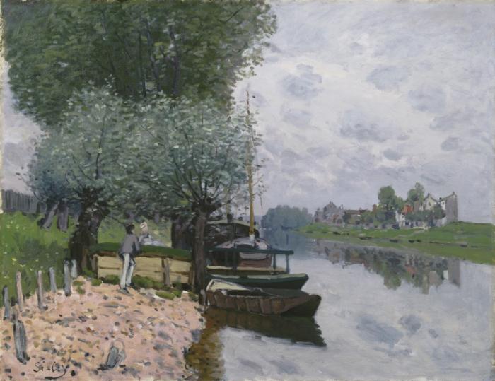 Alfred Sisley La Seine a Bougival oil painting picture